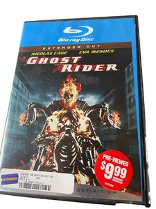 GHOST RIDER Nicolas Cage Disc BluRay Blockbuster DVD Eva Mendes Wes Bentley - Picture 1 of 6