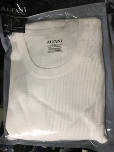 ALFANI maglia termica waffle camicia girocollo a maniche lunghe COLORI & TAGLIE UOMO nuova - Foto 1 di 19