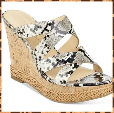 Sandalias Ivanka Trump Sin cordones Habbie Cuña Punta Abierta Talla 9 NUEVAS NUEVAS SIN CAJA Foto 1 de 4