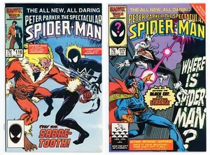 Spectacular Spider-Man #116 NM 9.4 & #117 NM+ 1st Foreigner Kraven Villain 1986 - Picture 1 of 7