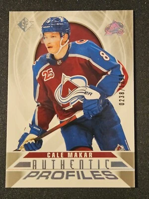 20-21 SP Cale Makar Authentic Profiles #/1299 🚨🚨🚨 Colorado Avalanche  - Image 1 of 2