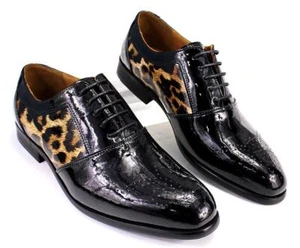 Herren Neu Mode Britisch Runde Zehe Strukturiert Schnürschuhe Brogue Leder Elegant Schuhe - Bild 1 von 12