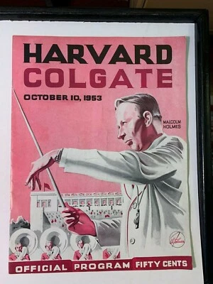 1953 Harvard Crimson vs Colgate Raiders Football Program GOOD Condition - Image 1 of 4