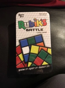 RUBIK'S BATTLE Card Game~NEW GAME in TIN~2 to 6 players~University Games - Picture 1 of 1