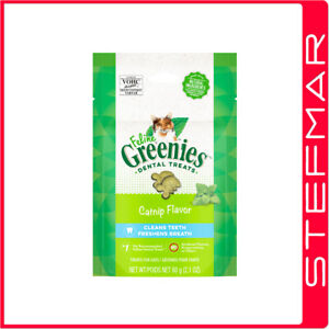 2 x Greenies Cat Feline 60g 60 gms Catnip
