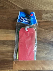 Club Bindeetiketten 8 Stück Gepäck Paketanhänger Geschenke Hochzeit Basteln farbig - Bild 1 von 2
