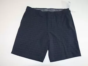Ben Hogan Men's Golf Shorts Size 42 NWT Dark Gray Check UPF 50 Stretch Waistband - Picture 1 of 6