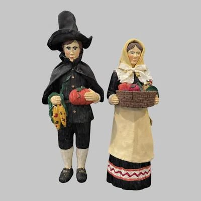 Pareja de peregrinos cosecha Acción de Gracias Midwest of Cannon Falls 1997 de colección Foto 1 de 4