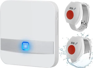 Notrufknopf für Senioren 2 Notruf Armband Alarmierungssender Hausnotruf Alarm DE - Bild 1 von 13