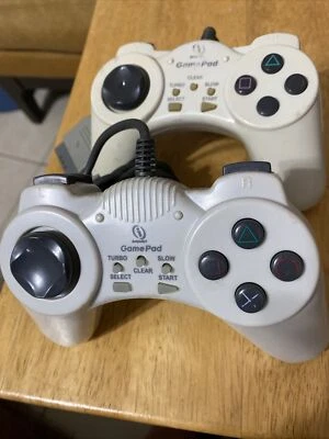2X PS1 GamePad Color Controller InterAct Turbo Set P-107GSM Tested! - Image 1 of 4