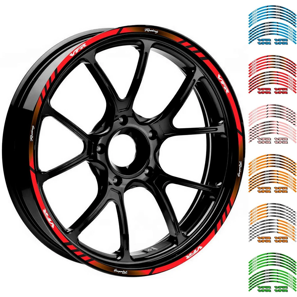 17" 18" "VFR" Wheel Rim Tape Decal Stripes Sticker for Honda Interceptor 750 800 - Image 1 of 1