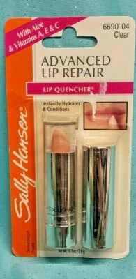 Sally Hansen ADVANCED LIP REPAIR Lip Quencher Lipstick Hydrates CLEAR New 0.1oz! - Image 1 of 3