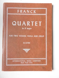 Cesar Franck - Quartet in D major - 2 violins viola & cello study score #993 - Picture 1 of 3
