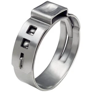 1 Ear Hose Clamps Hose Terminals Clamp Rings Ear Ring Clamp Stainless Steel V2A - Picture 1 of 19