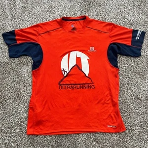 Salomon Advanced Skin Active Dry Shirt Performance Men's Medium Ultra Run Red - Picture 1 of 7