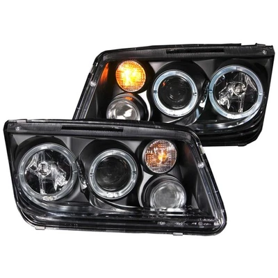 Faro izquierdo y derecho carcasa negra Anzo 121369 para Volkswagen Jetta 1999-2005 Foto 1 de 3