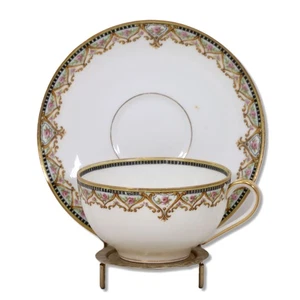 Theodore Haviland Schleiger 617B Tea Cup Saucer Set China Limoges France 1903 - Picture 1 of 5