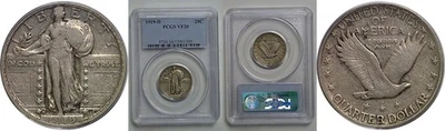1919-D Standing Liberty Quarter   PCGS VF-30 - Image 1 of 3