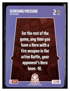 Bo Jackson Battle Arena #BPL-8 Scorching Pressure Bonus Play Update - Picture 1 of 2