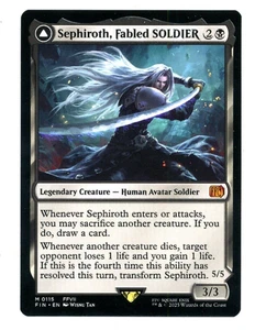 MTG Final Fantasy Sephiroth, Fabled Soldier/One Winged Angel #115 - Picture 1 of 2