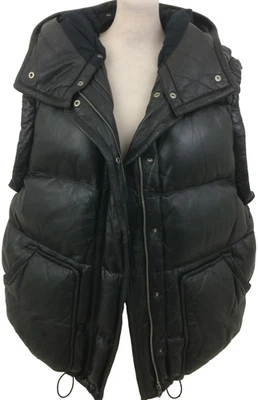 Isabel Marant Women's Padded Gilet Black Padded Hood Lined - Image 1 of 4