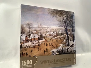 Springbok Puzzle Winter Landscape Peter Brughel 1500 Piece Ice Skaters - Picture 1 of 1