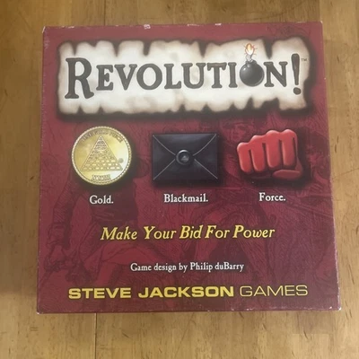 Revolution Board Game Steve Jackson 1st Edition  100% Expansion Palace & Anarchy - Image 1 of 4