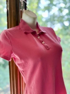 Tommy Hilfiger  Polo Shirt Size Small Pink Short Sleeve Classic Fit Cotton - Picture 1 of 4