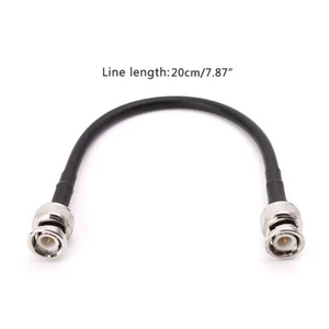 BNC Male To BNC Male RG58 Pigtail Cable 20cm Connector Crimp Coax Cables - Zdjęcie 1 z 7