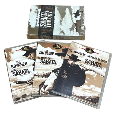 Sabata Trilogy DVD mint Movie Collection 3 Disc Box Set Lee Van Clef Yup Brynner - Image 1 of 4