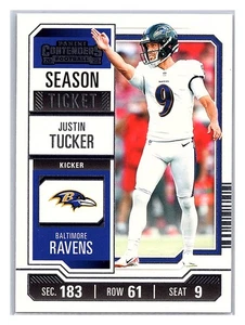 Panini Justin Tucker #7 2023 Panini Contenders Football sports - Picture 1 of 2