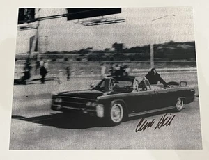JFK ASSASSINATION SECRET SERVICE AGENT CLINT HILL SIGNED HANDSIGNIERT 8x10 FOTO - Bild 1 von 2