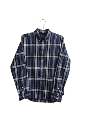 Rag Bone Men’s Navy Plaid Button Down Shirt Long Sleeve Classic Casual Cotton M - Image 1 of 4