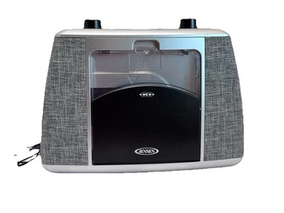Jensen CD-565 Portátil Bluetooth Reproductor de CD Estéreo Radio FM Auxiliar en Gris FUNCIONA Foto 1 de 4