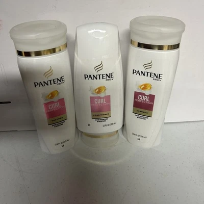 Pantene Pro V Curly Hair Perfection Series Shampoo & Conditioner Lot 3 Moisture - Image 1 of 2