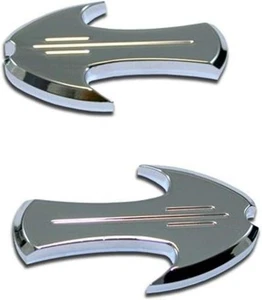A4026C Chrome Mirror Block off Cap Set Kawasaki Motorcycles CNC Billet Aluminum - Picture 1 of 1