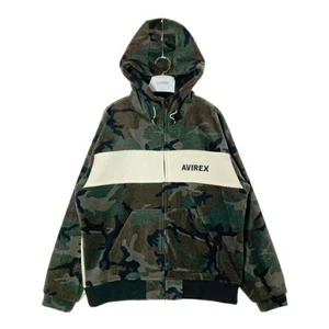 Avirex 2Tone Fleece Zip Hoodie Camouflage White XL Used - Picture 1 of 10