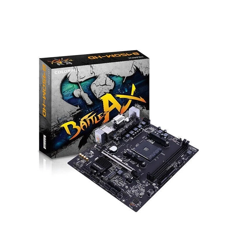 Colorful B450M-HD V14 Micro-ATX AMD B450 DDR4 32G PCI-E 3.0 AM4 Motherboard New - Image 1 of 4