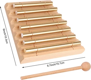 7 Tone Hand Chime Bell Sound Healing Instrument Yoga Meditation Chakra - Picture 1 of 6