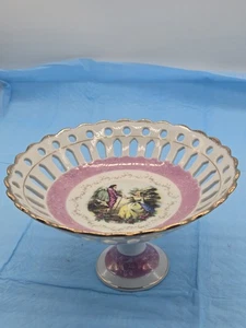 Plato de colección con borde dorado, baratija o caramelo plato cortejo compota **56-10 - Imagen 1 de 12