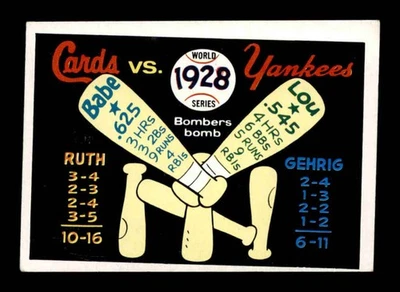 1970 Fleer World Series #25 1928 Yankees/Cardinals   EX X3161633 - Image 1 of 2