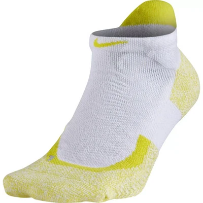 Nike Elite Mujer No Show Calcetines Elite Tenis (Blanco/Amarillo, Pequeño, 4-6) (1 Par) Foto 1 de 4