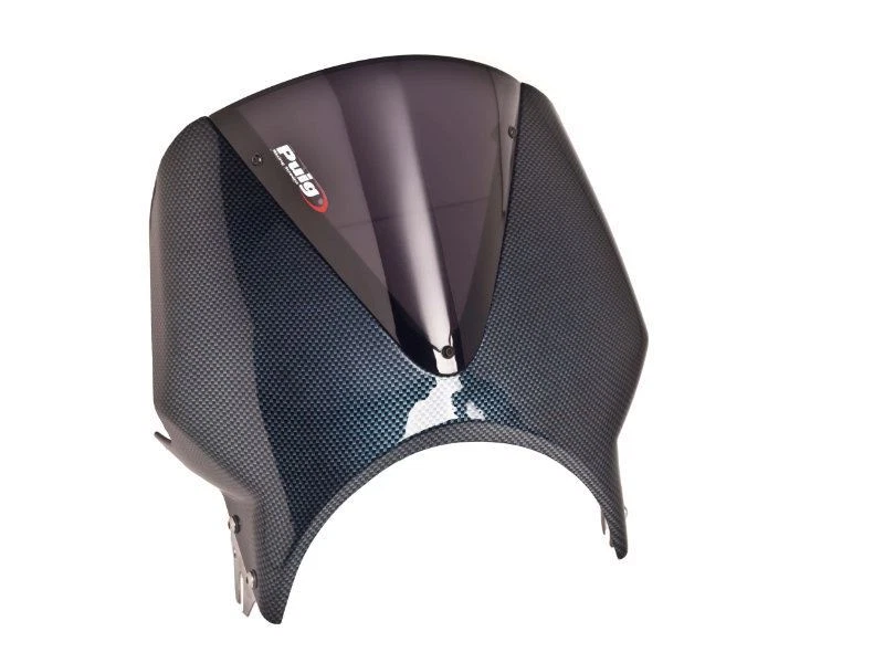 Puig Carbon Look Fairing & Dark Smoke Vision Screen Triumph Scrambler 1200 06-16 - Image 1 of 1