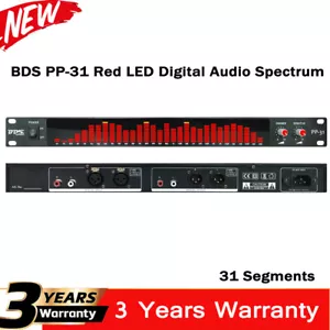 BDS PP-31 Red LED Digital Audio Spectrum Analyzer Display 1U Music Spectrum VU - Picture 1 of 10