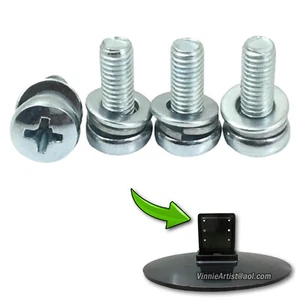 4x Screws for Dynex Monitor Stand DX-46L150A11 Base Leg Pedestal 58D0029110 M522 - Picture 1 of 3