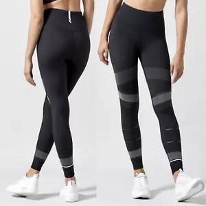 NEW $88 Lilybod Piper Leggings Sz Small Black Signature Fit High Waist Bandier - Picture 1 of 12