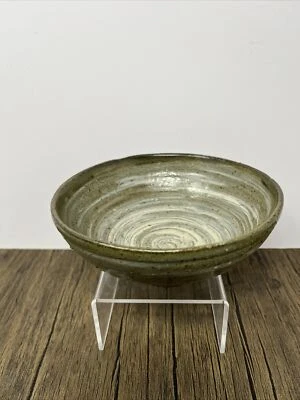 Janet Leach stoneware Bowl for Leach pottery with Swirling Decoration #1218 - Image 1 of 4