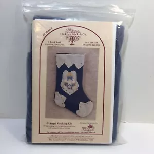 Kit de apliques de fieltro de medias de ángel Hickory Stick & Co. Navidad 18" - Imagen 1 de 4