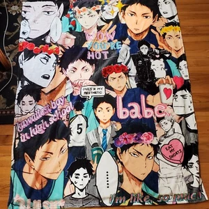 Akaashi Keiji Throw Blanket 50x40 Super Soft Lightweight Flannel for Bed or Sofa - Picture 1 of 5
