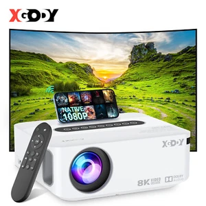 8K Smart Projector 25000 Lumen HD LED WiFi Bluetooth HDMI Android Home Theater - Picture 1 of 20